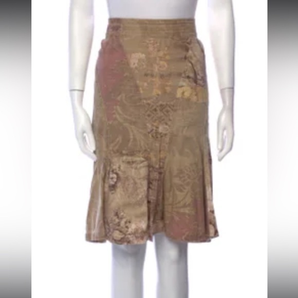 Roberto Cavalli Fit and Flare Midi Skirt size 46 comparable to US Size 10 - Picture 3 of 16